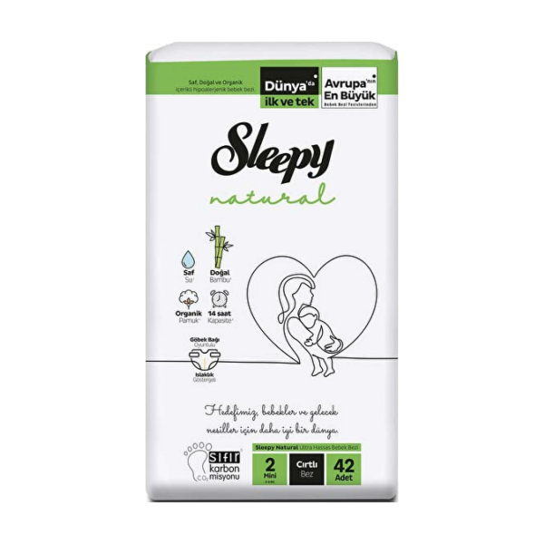 Sleepy Natural Bez Mini No:2 3-6 kg