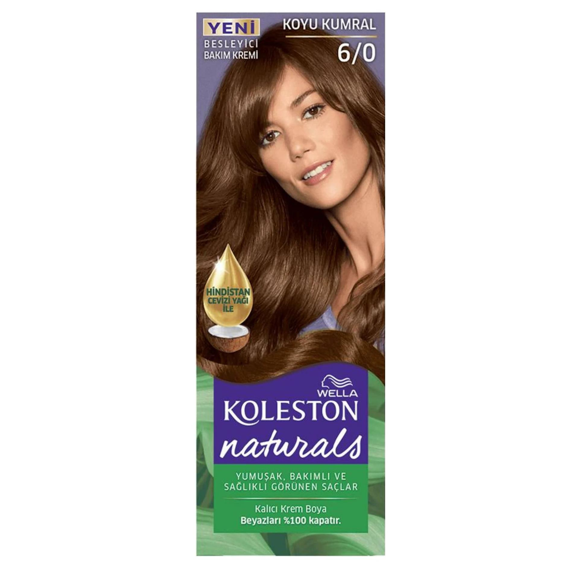 Wella Koleston Naturals Saç Boyası 6/0 Koyu Kumral