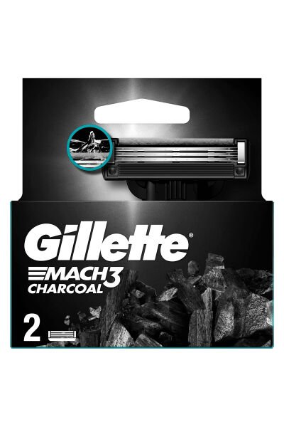 Gillette Mach3 Charcoal Yedek Tıraş Bıçağı 2'li