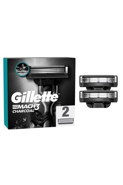 Gillette Mach-3 2'li Yedek Charcoal