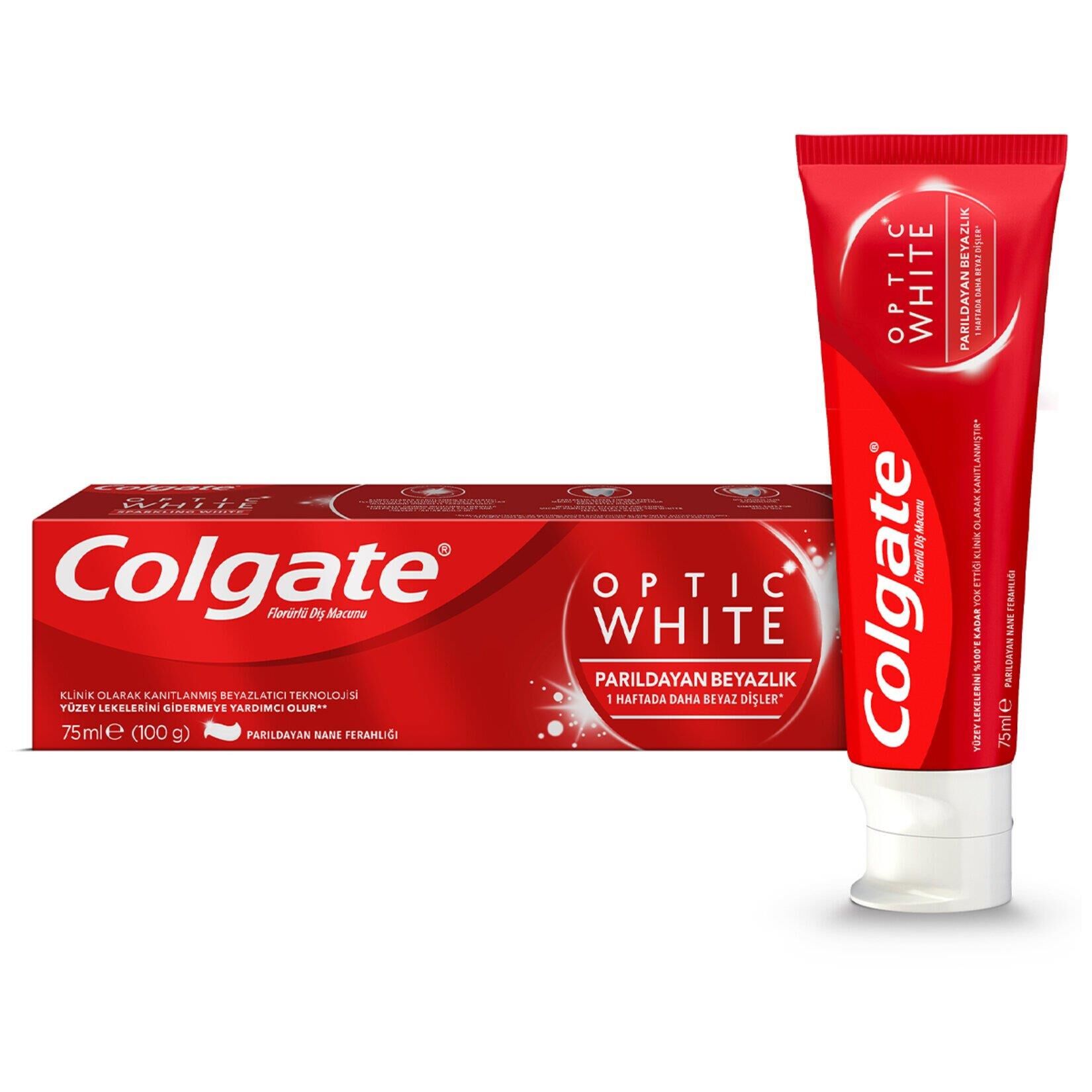 Colgate Diş Macunu Optik Beyaz 75 ml Sparkling