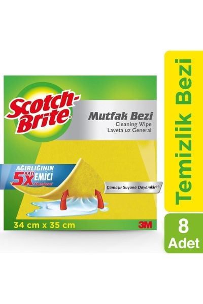 Scotch Brite Temizlik Bezi Eco Pack 8'li