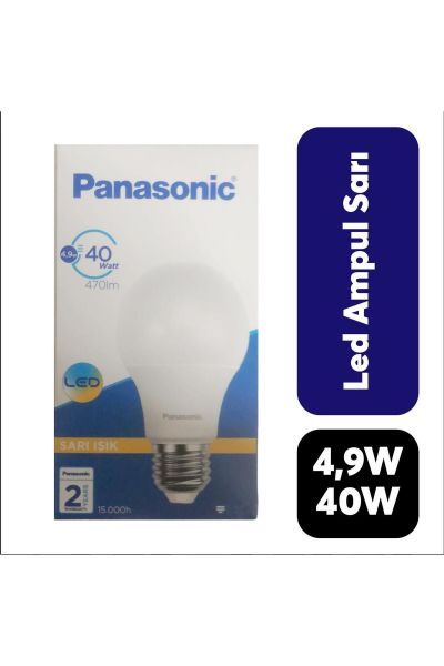 Panasonic E27 Led 40w (4.9W) 470 Lm Sarı Işık