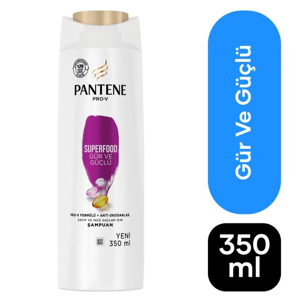 Pantene 350 ml Şampuan Superfoof Gür ve Güçlü