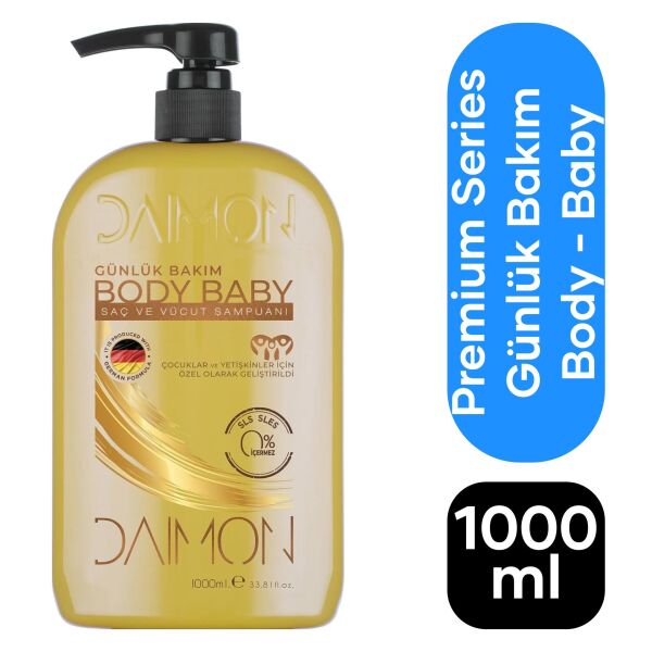 Daimon Premium Series Günlük Bakım Vegan+ Body Baby Şampuan 1000 ml