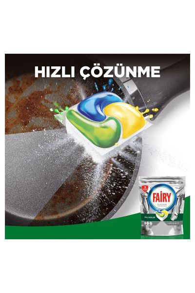 Fairy Platinum Bulaşık Makinesi Deterjanı Tableti / Kapsülü Limon Kokulu 60 Yıkama