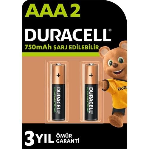 Duracell Şarjlı Pil 2'li 750 Mah