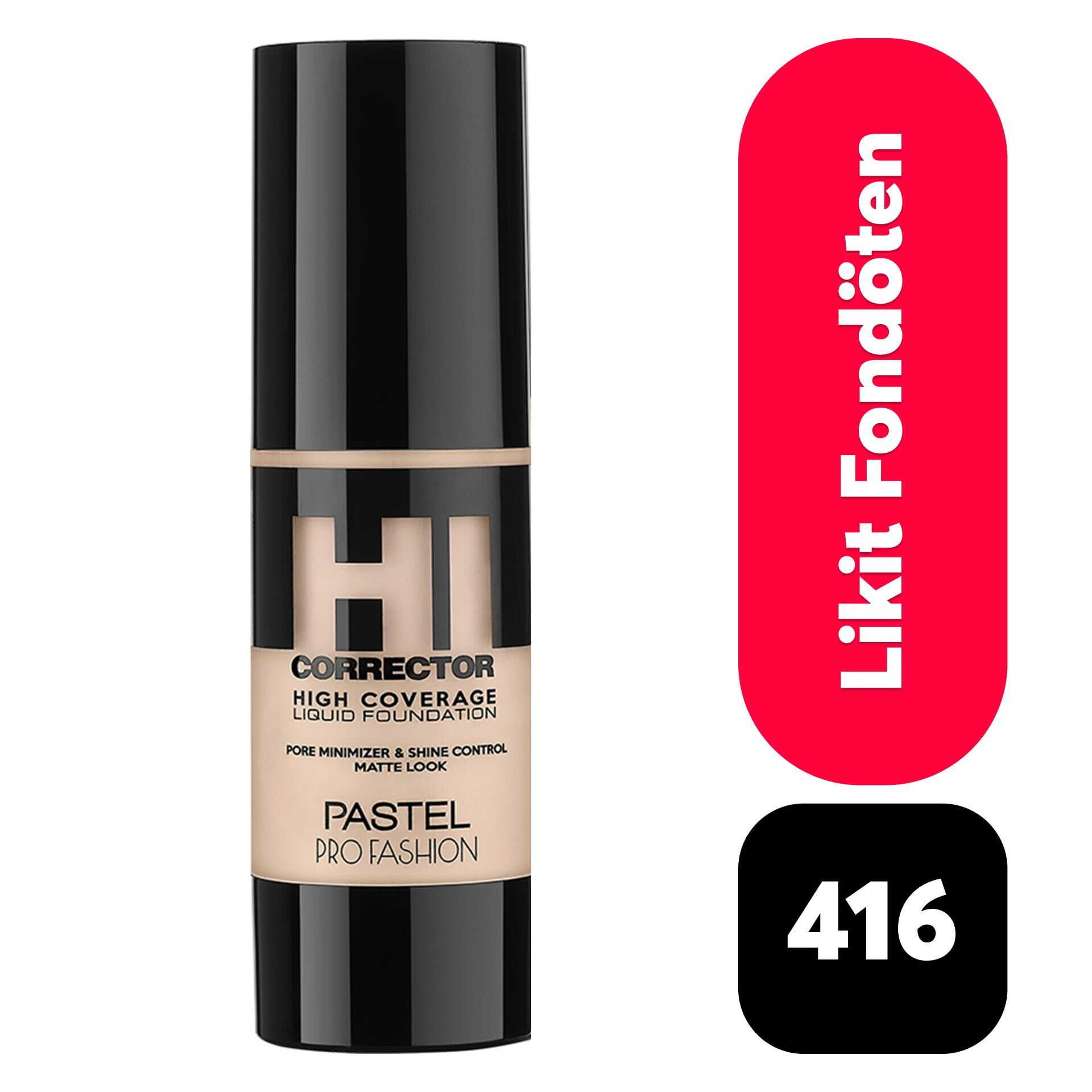 Pastel High Coverage Liquid Fondoten 416