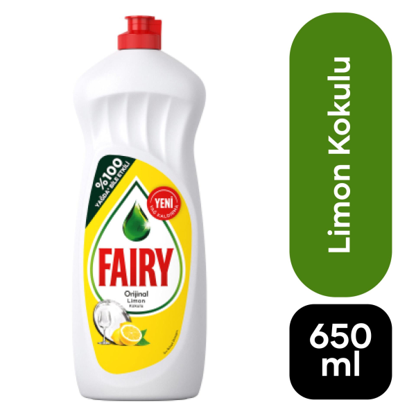 Fairy Sıvı Deterjan Limon 650 ml