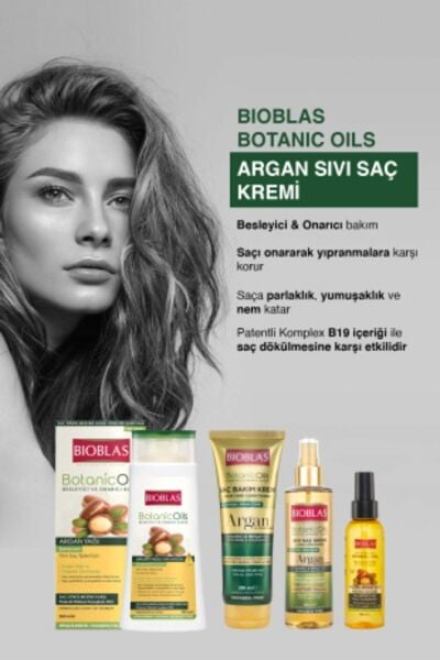 Bioblas Sıvı Saç Kremi Argan Yağlı 200 Ml