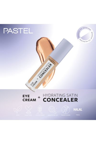 Pastel Eye Cream + Hydrating Satin Concealer - Göz kremi + Göz Altı Kapatıcısı 66 Deep Medium