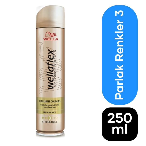 Wellaflex Saç Sprey 250 ml Parlak Renkler Brilliant