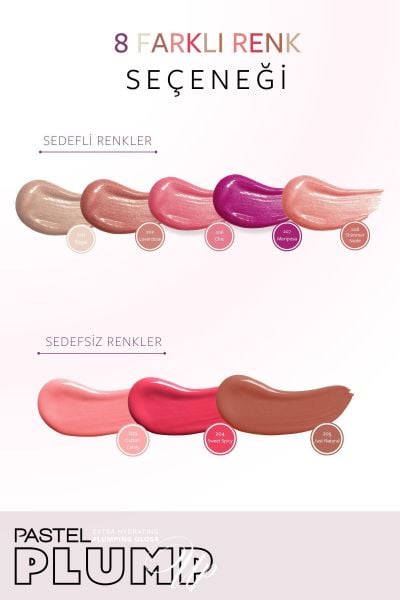 Pastel Plump Up 206 Extra Hydrating Plumping Gloss Dolgunlaştıran Dudak Parlatıcısı