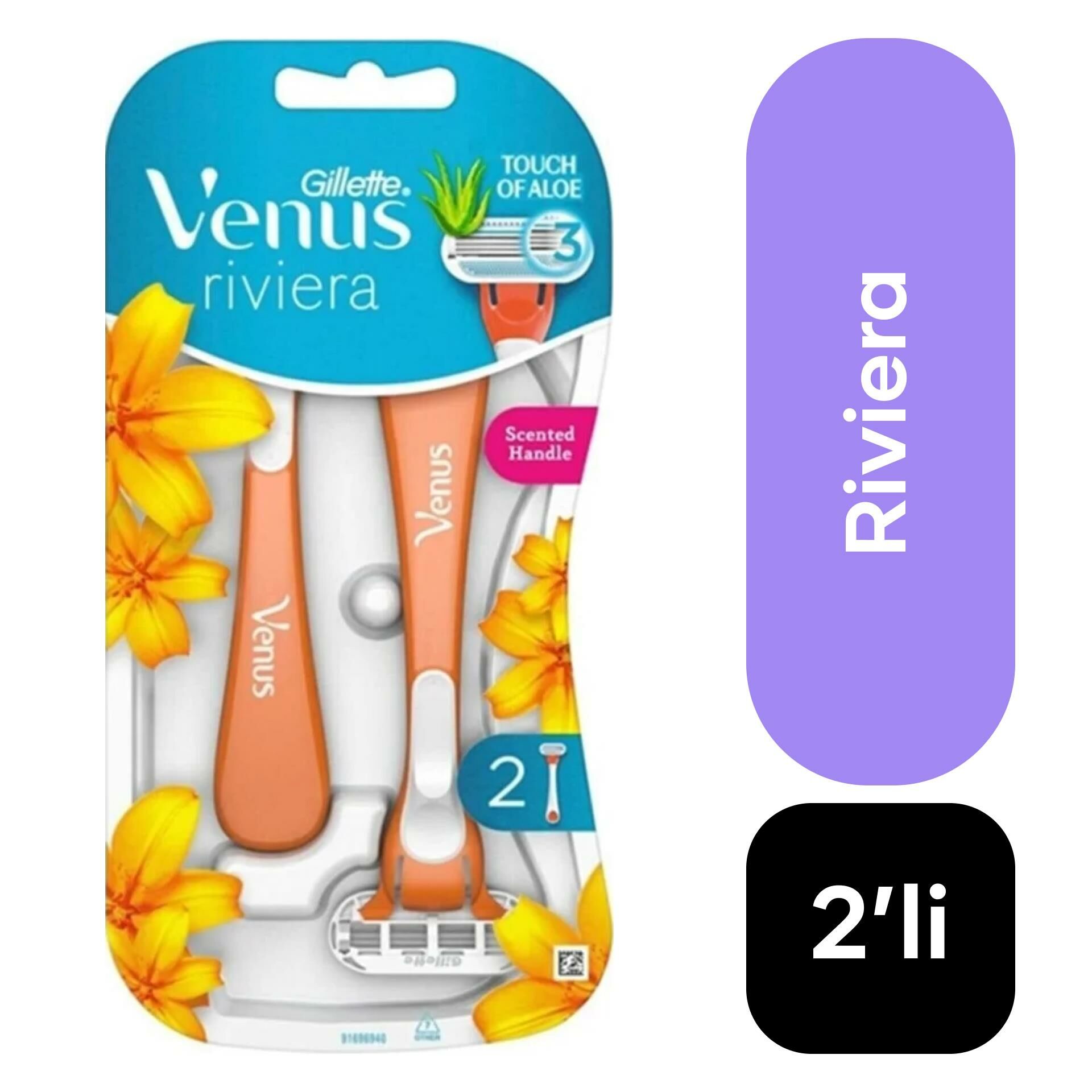 Gillette Venüs Riviera 2'li Yedek