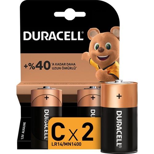 Duracell Pil C Orta 2'li