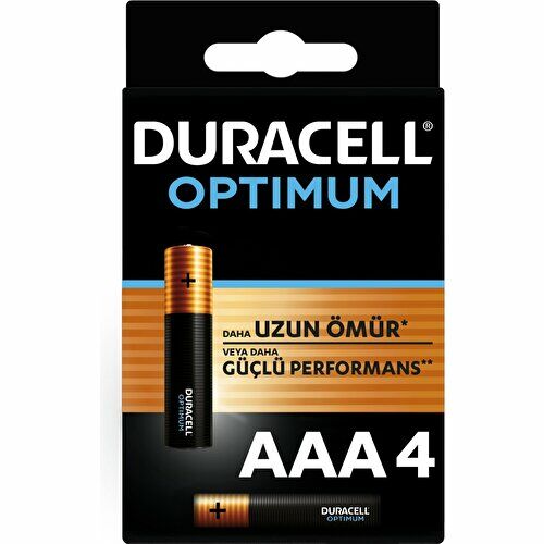 Duracell Optium AAA İnce Kalem Pil 4Lü