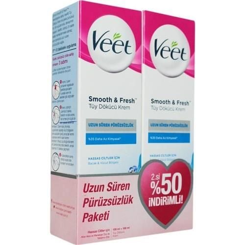 Veet Ağda Tüy Dökücü Krem Hassas Cilt 2 Adet