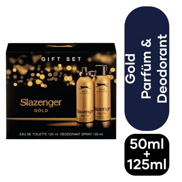 Slazenger Active Sport Gold 125 ml + 150 ml Deodorant Erkek Parfüm