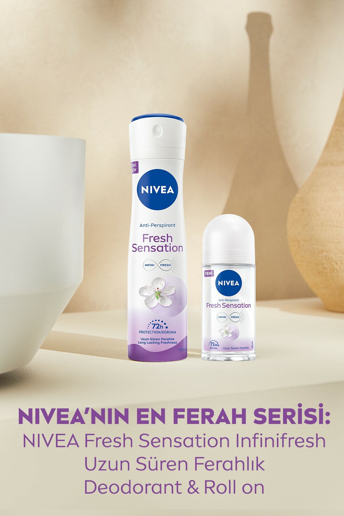 Nivea Fresh Sensation Kadın Sprey Deodorant 150 Ml