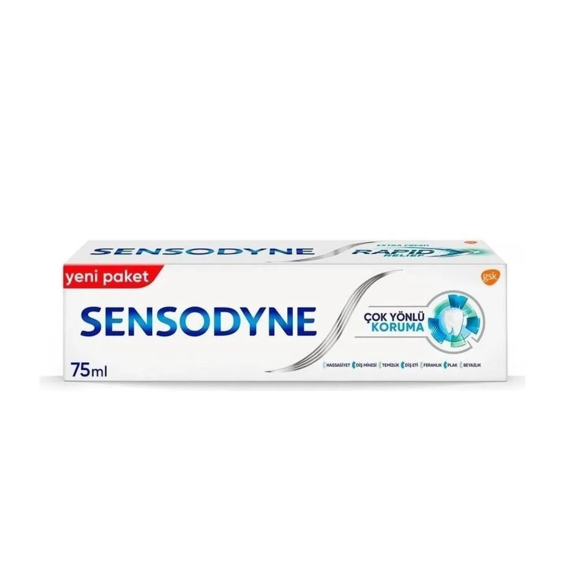 Sensodyne Çok Yönlü Koruma Gelişmiş Beyazlık 75 Ml