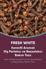 Fresh White Diş Tozu 50 Gr. Karanfil Aromalı