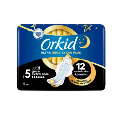 Orkid Hijyenik Ped Ultra Extra Plus Gece 5'li