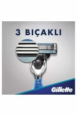 Gillette Mach3 Start Tıraş Makinesi + 3'lü Yedek Tıraş Bıçağı