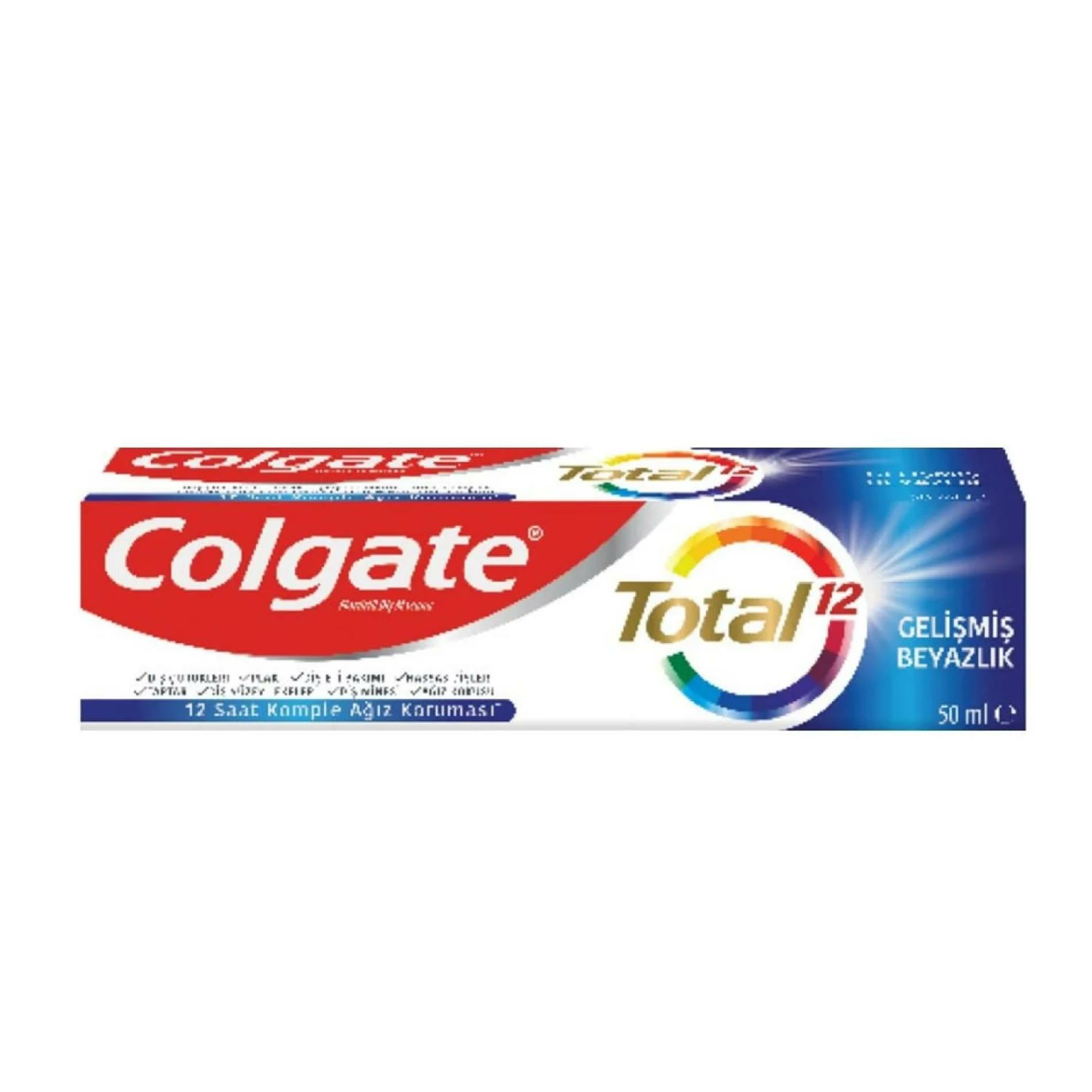 Colgate Diş Macunu Total 12 Gelişmiş Beyazlık 50 ml