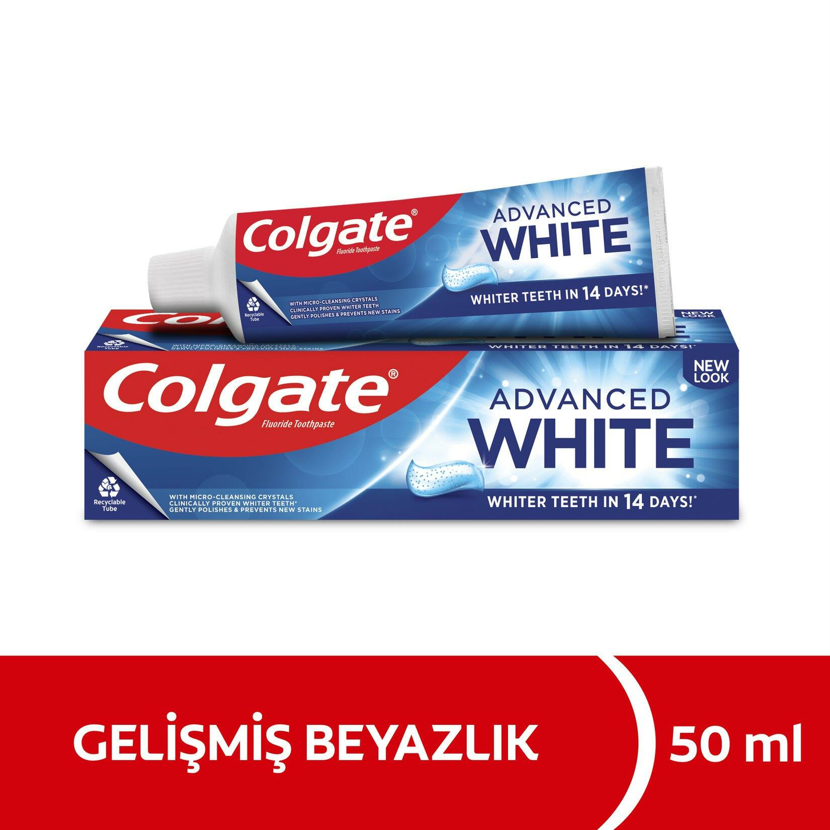 Colgate Gelişmiş Beyazlık Beyazlatıcı Diş Macunu 50 ml