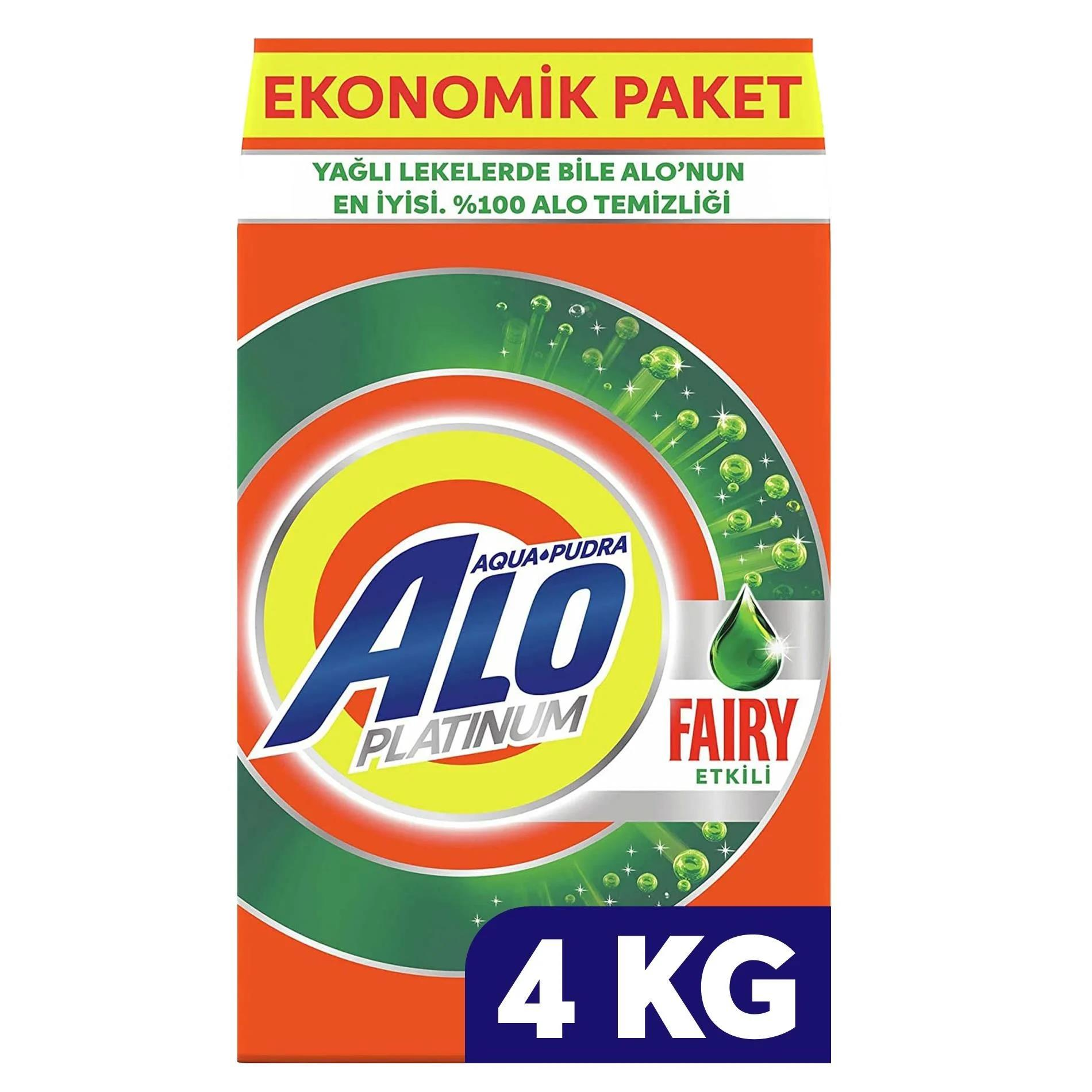 Alo Platinum 4 kg Fairy Etkili Beyazlar Hızlı Çözülme Toz Deterjan