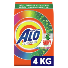 Alo Platinum 4 kg Fairy Hızlı Çözülme Toz Deterjan Renkliler