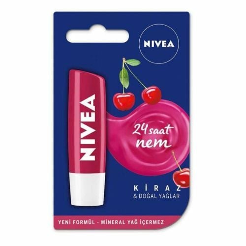 Nivea Lip Stick Kiraz 24 Saat Nemlendiren Dudak Kremi