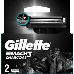 Gillette Mach-3 2'li Yedek Charcoal