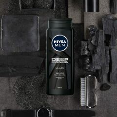 Nivea Men Deep Dimension Clean Erkek Duş Jeli 500 ML