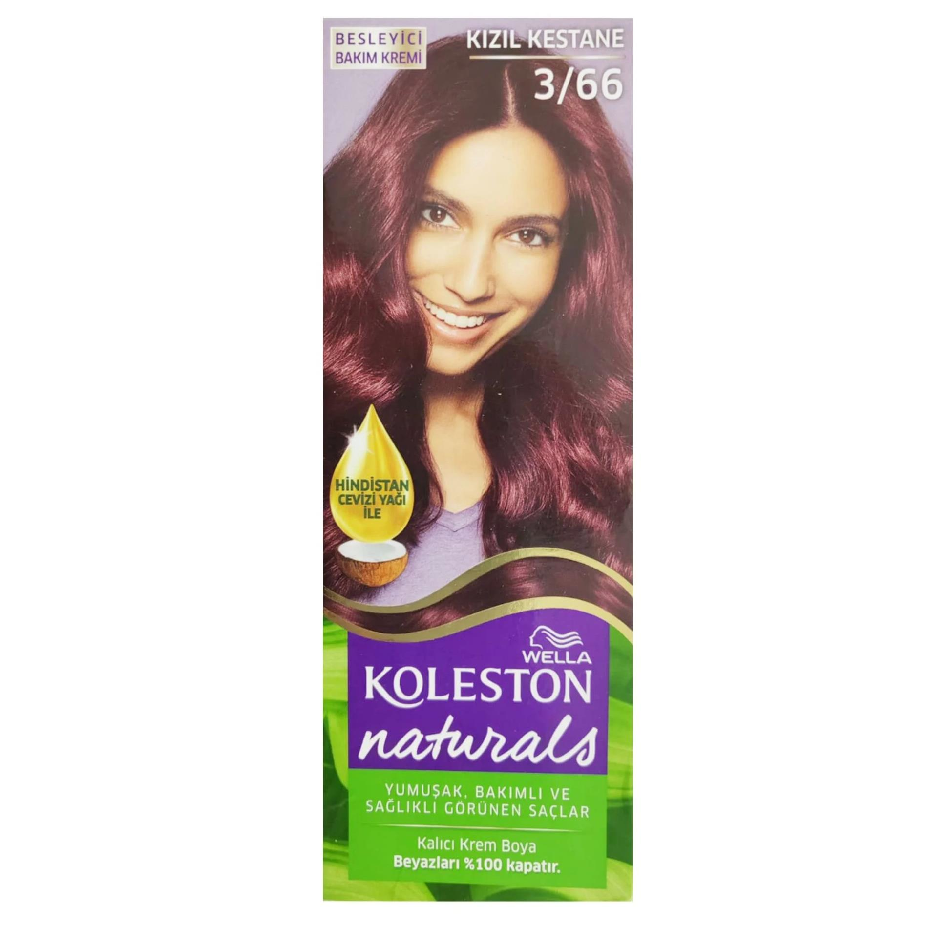 Koleston Naturals Saç Boyası 3/66 Kızıl Kestane