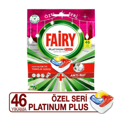 Fairy Platinum Plus Bulaşık Makinesi Deterjanı Kapsülü 46 Yıkama Limon Kokulu