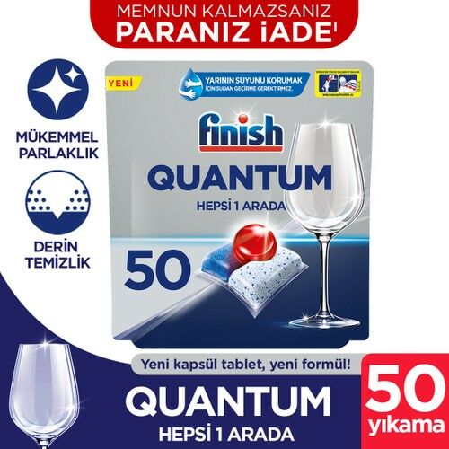 Finish Quantum 50 Kapsül Bulaşık Makinesi Deterjanı Tableti