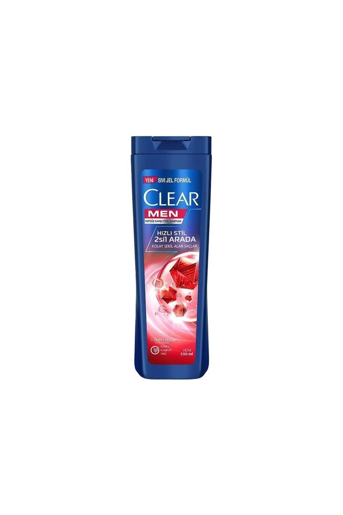 Clear Men Hızlı Stil 2'si 1 Arada Kepeğe Karşı Etkili Şampuan 350 ML