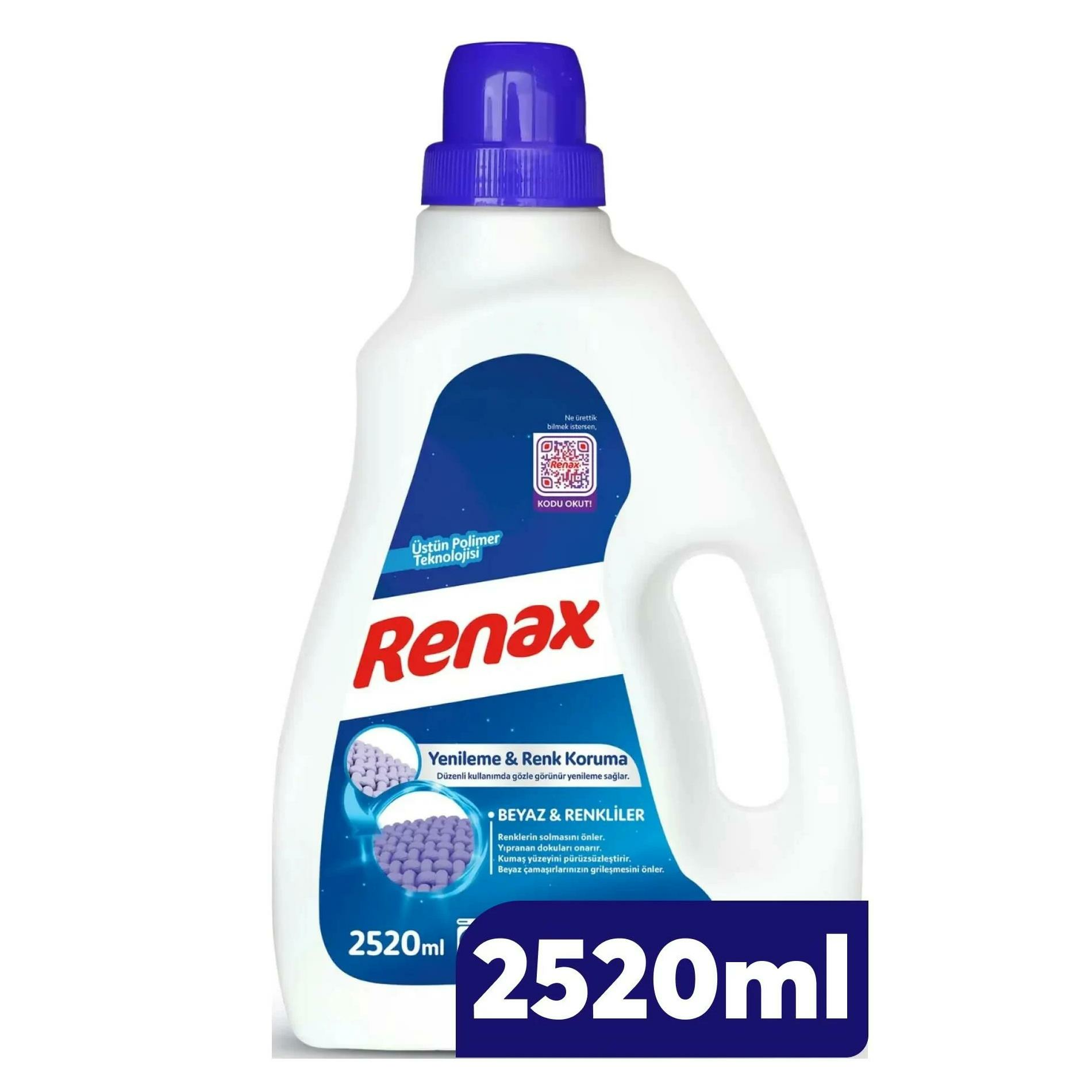Renax Sıvı Deterjan 2520 ml Beyaz & Renkliler