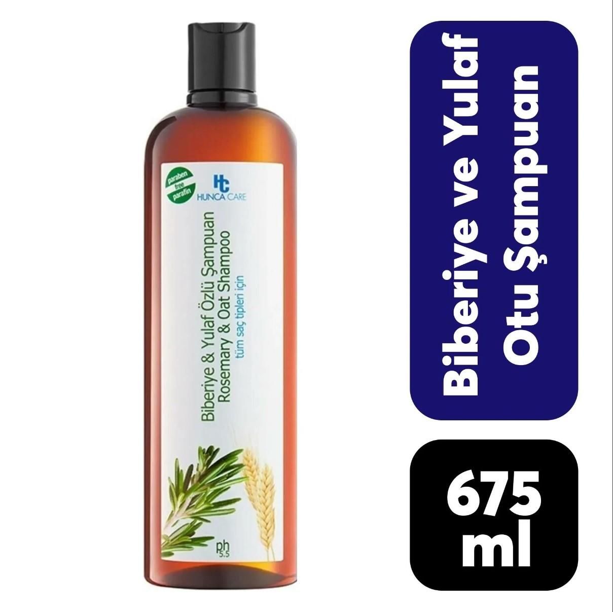 Hunca Care Şampuan Biberiye Yulaf 675 ML.