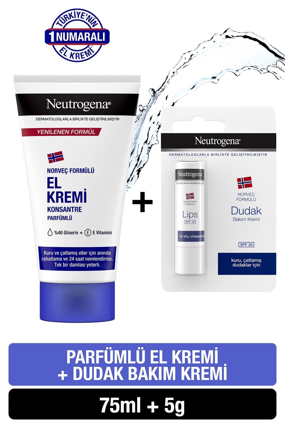 Neutrogena El Kremi Parfümlü+Dudak Kremi