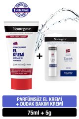 Neutrogena El Kremi Parfümsüz+Dudak Kremi