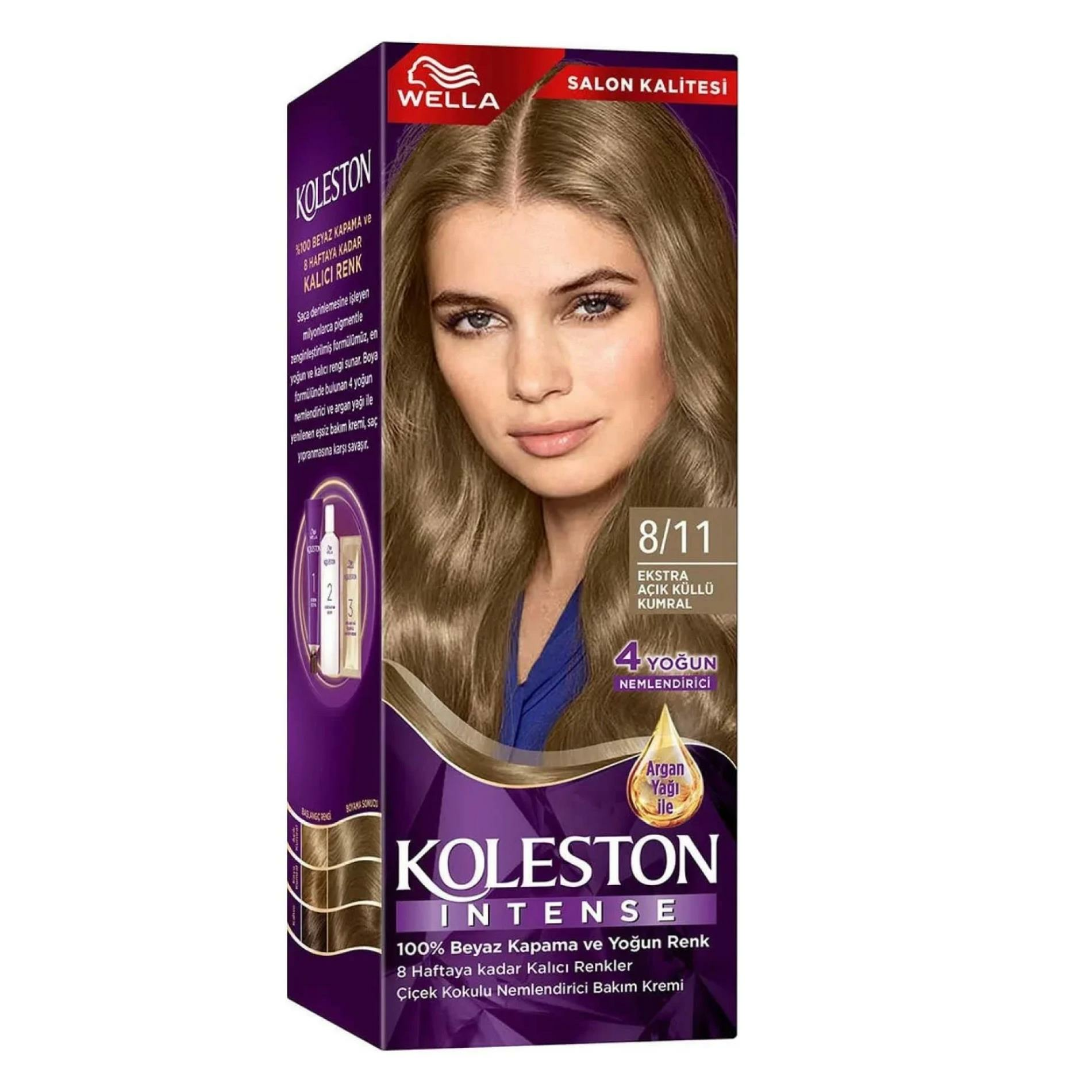 Koleston İntense 8/11 Ekstra Açık Küllü Kumral Saç Boyası