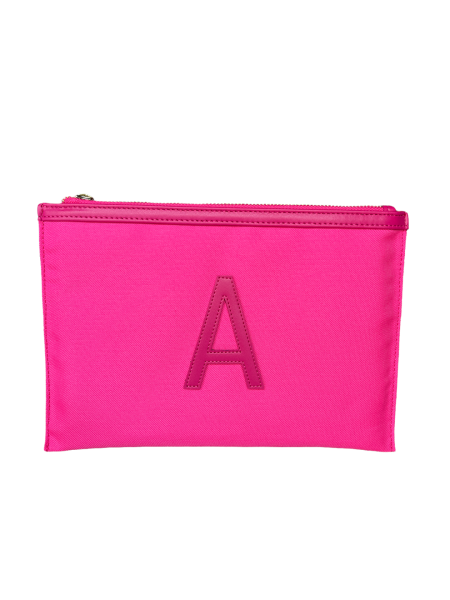 SUMMER MONOGRAM CLUTCH - PEMBE V