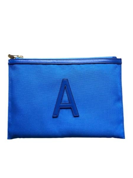 SUMMER MONOGRAM CLUTCH - MAVİ Ö