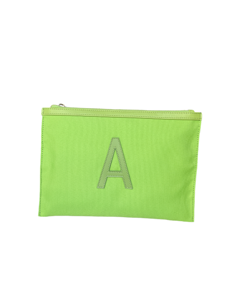 SUMMER MONOGRAM CLUTCH - YEŞİL I