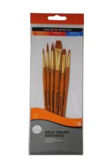 Gold Taklon Synthetic Fırça Seti 7'li