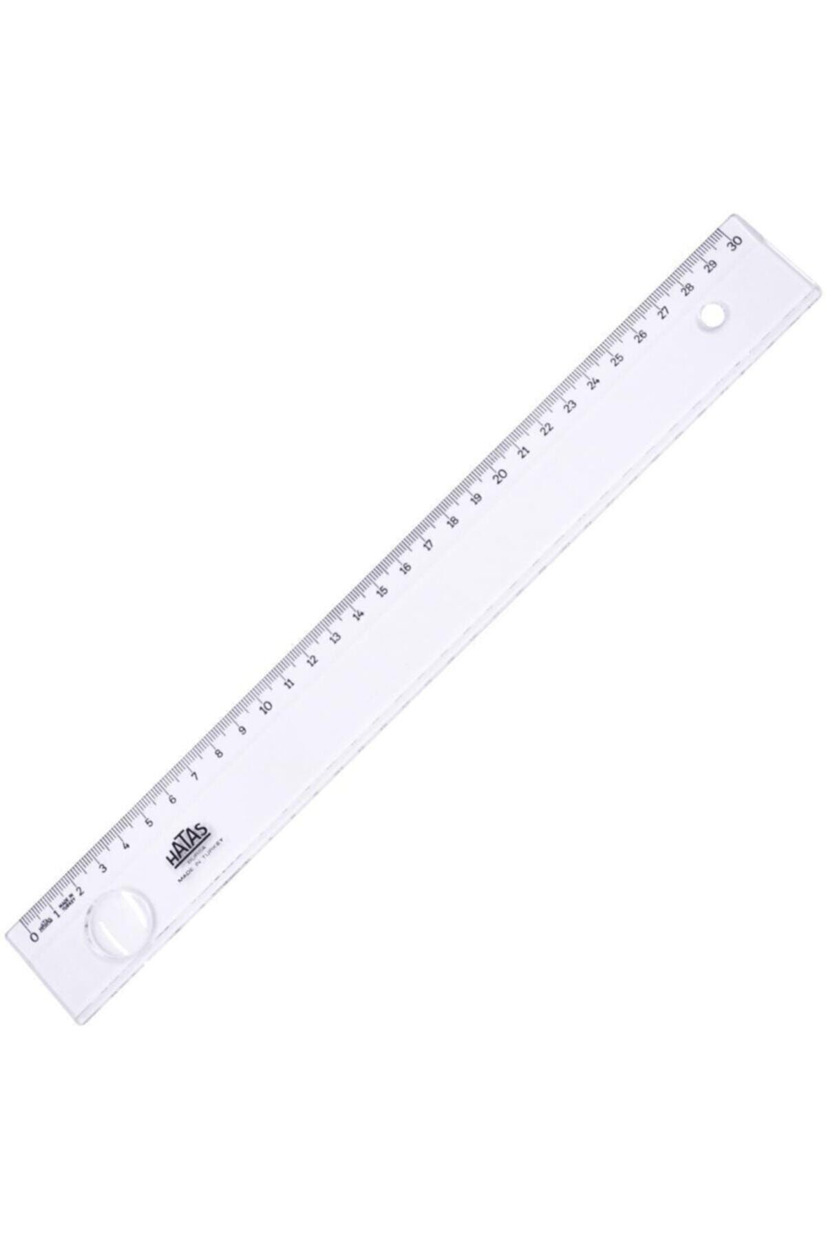 Mercekli Geniş Büro Cetveli 30cm.