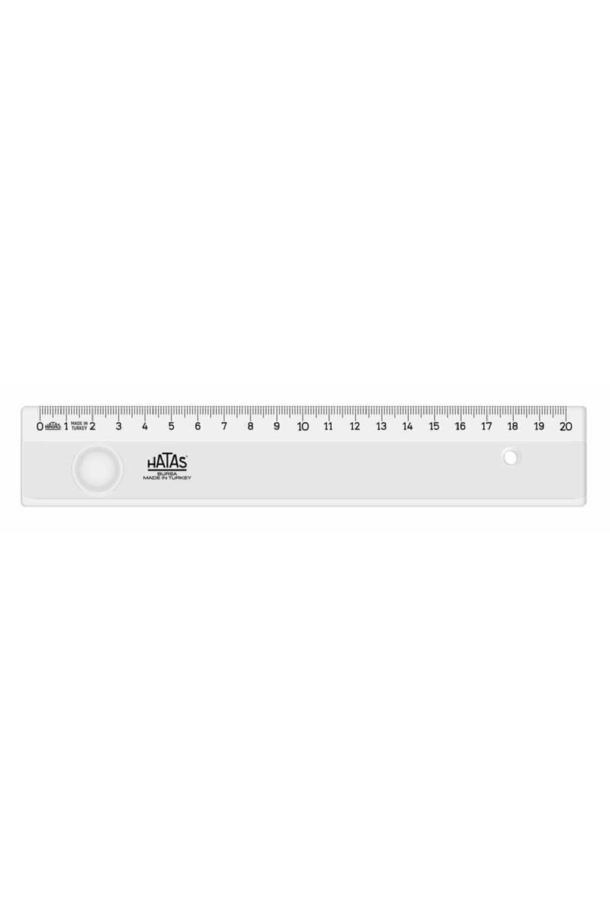 20cm Mercekli Geniş Büro Cetveli 0151