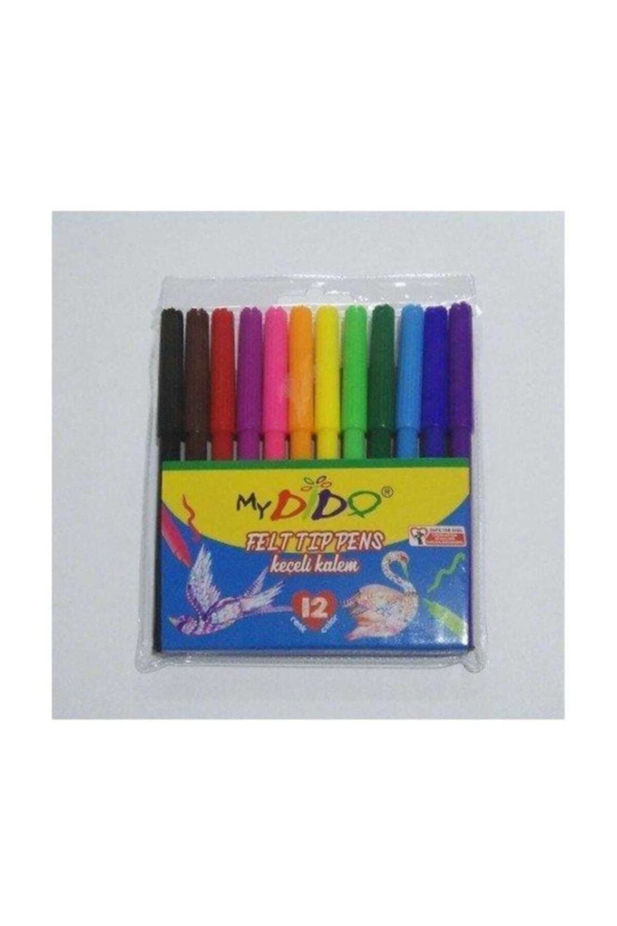 Keçeli Boya Kalemi 12 Renk Kk01 Mixartcolorssil